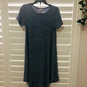 LuLaRoe blue Carley dress XS